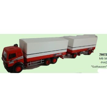 Mercedes-Benz SK, Pritschen-/Planenhängerzug, Guthausen