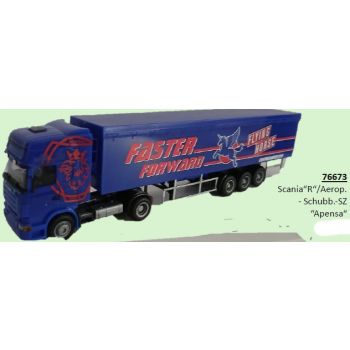 Scania R/Aerop., Schubboden-Sattelzug, Apensa - Faster Forward Flyin Horse