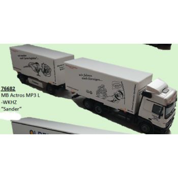 Mercedes-Benz Actros MP3 L, Wechselkoffer-Hängerzug, Sander - wir fahren auf Kerniges