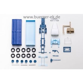 Scania 111 3achs LKW Pritsche/Plane, Bausatz, (Farben variieren)