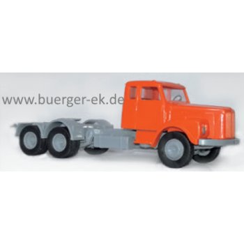 Scania 111 3achs Sattelzugmaschine, grau/orange, Brasilien