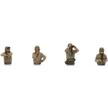 US Panzerbesatzung, 4 Figuren, Bausatz, Maßstab 1:72