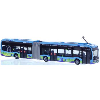 Mercedes-Benz eCitaro G, Hagener Straßenbahn, 0-Emmission, Ich fahre mit Strom. Für die Umwelt. Für Menschen. Für Hagen. - Hagen - Nordrhein-Westfalen