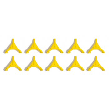 Mini-Ausgestaltungs-Set Parkkrallen, 10 vorbildgetreue Parkkrallen in signalgelb