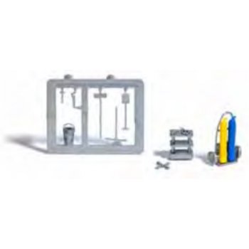 Schweißgerät und Werkzeuge, mit Werkstattwagen