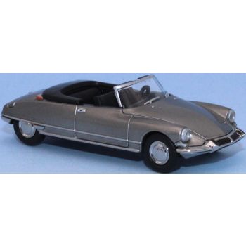 Citroen DS 19 Cabriolet, offenes Verdeck, Imperial grau, Baujahr 1963-1967, (Modell von Brekina)