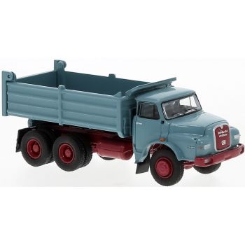 MAN 26.280 DHAK, Hauber Kipper-LKW, 3achsig, türkis, Baujahr 1972