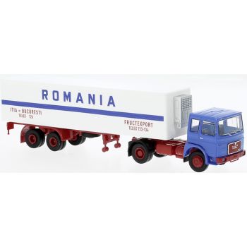 MAN F7 Koffer-Sattelzug, ROMANIA Früchteexport, Baujahr 1970