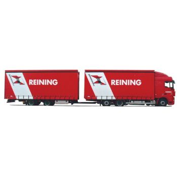 DAF XF 105 SC Gardinentandemhängerzug, Reining