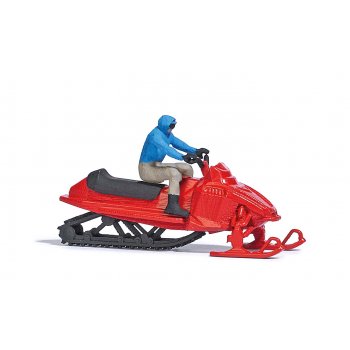 Motorschlitten mit Raupenantrieb (ohne Funktion) und Fahrer