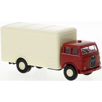 MAN 10.212F Koffer-LKW, rot/elfenbein , Baujahr 1960, Economy