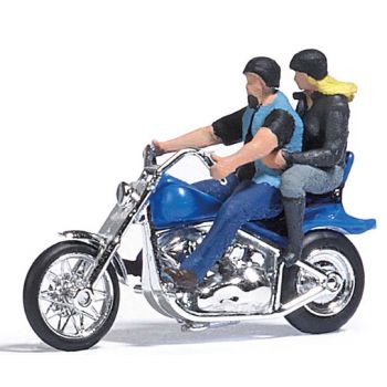 US Motorrad mit Bikerpärchen