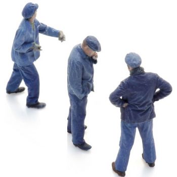 Wasserbeladung, 3 Figuren, SNCF - Frankreich, Bausatz unbemalt