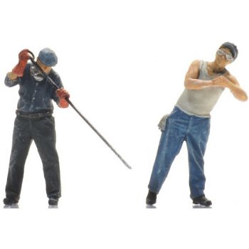 Dampflokbesatzung, 2 Figuren, SNCF - Frankreich, Bausatz unbemalt