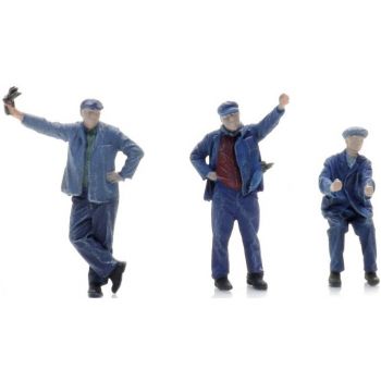 Kohlebeladung, 3 Figuren, SNCF - Frankreich, Bausatz unbemalt