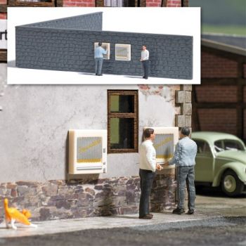 Raucherecke - Action Set: 2 Zigarettenautomaten und 2 Raucher, mit Steinmaier, Länge 24 cm