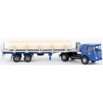 Büssing LS11 FS, Rungensattelzug, Hochtief, mit Ladegut, 1960