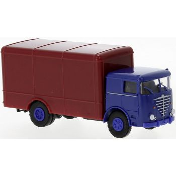 Büssing LU11 F Koffer-LKW, blau/rot, Baujahr 1960, Economy