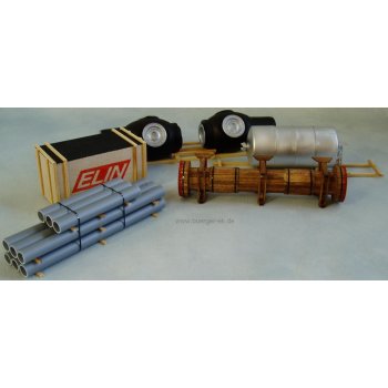 Bauteile für ein Wasserkraftwerk ELIN