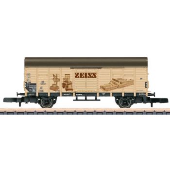Märklin Museumswagen 2024 Spur Z, mini-club, Gedeckter Güterwagen Gl 11, Carl Zeiss, Oberkochen