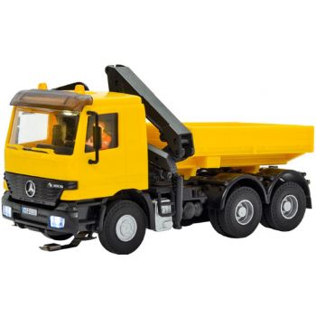 Mercedes-Benz Actros 3-achs Zugmaschine mit Ladekran und Rundumleuchten, Basis, Funktionsmodell