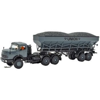 Mercedes-Benz LAK 2624 Rundhauber, 3Achs Zugmaschine mit Kohlenkuli UNION, Basis, Funktionsmodell