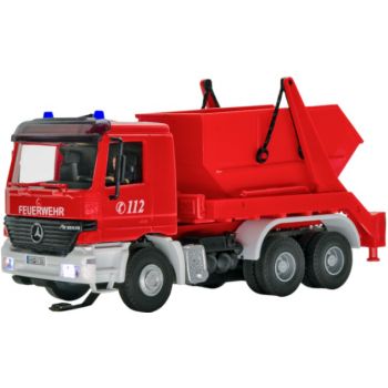Mercedes-Benz Actros 3-achs Absetzkipper mit Blaulicht, Feuerwehr, Basis Funktionsmodell CarMotion