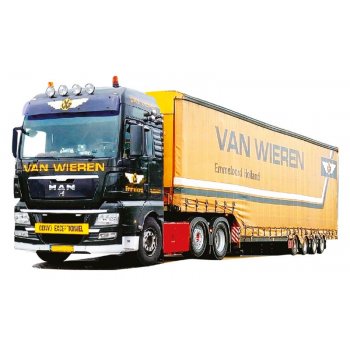 MAN TG-X XXL Jumbo-Gardinen-Koffersattelzug, Van Wieren
