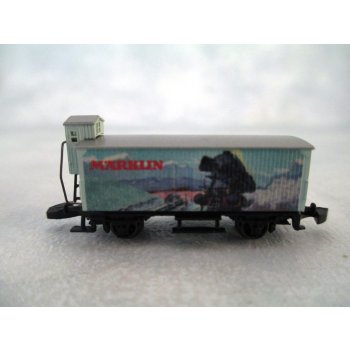 MÄRKLIN - Sonderwagen zum 9.Modellbahntreff Göppingen 2013, (Gedeckter Güterwagen mit Bremserhaus), verpackt in spezieller Metalldose