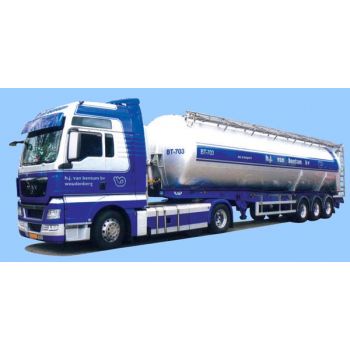 MAN TGX XXL/Aerop., Kippsattelzug, Van Bentum