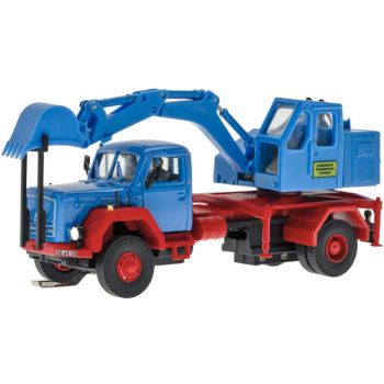 Magirus Deutz 230 D Eckhauber LKW mit Baggeraufbau, Basis Funktionsmodell CarMotion