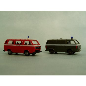 Set: 2xVW T3 US-Militär-POLIZEI rot/oliv