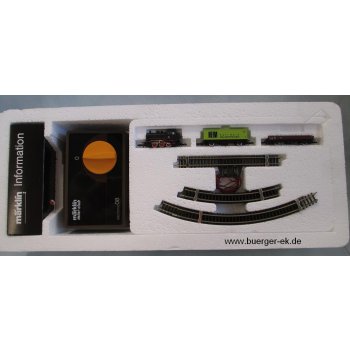 HEIM Startpackung, Karl Heim Bauunternehmungen, Anfangspackung mit Trafo, Dampflok, Schienden und Container-Sonderwagen 