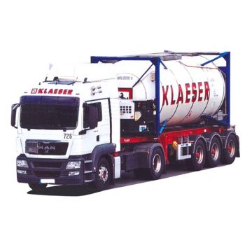MAN TGS LX/Aerop., - 20'Tank-Containersattelzug, Klaeser