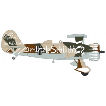 Henschel 123A, Lt. Hamann, 3./Schlachtfliegergruppe 50 (ohne Hakenkreuz)