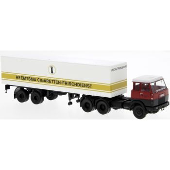 Henschel F221S Koffer-Sattelzug, Reemtsma Cigaretten-Frischdienst der Union-Transport Spedition