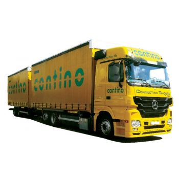 Mercedes-Benz MP3 LH, Jumbo Gardinen-Tandemhängerzug, Contina