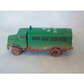 MAN 630 L2A mit Koffer der POLIZEI, verschmutzt