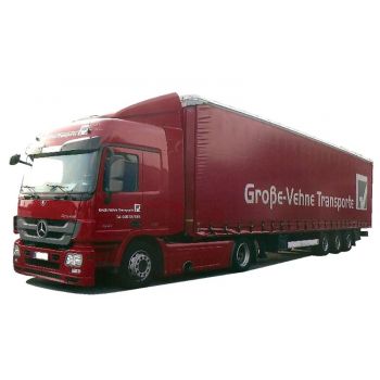 Mercedes-Benz Actros MP3 L/Aerop., Gardinenkoffersattelzug, Große Vehne