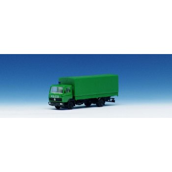 Mercedes-Benz 814 LP, Pritsche/Plane der POLIZEI, grün