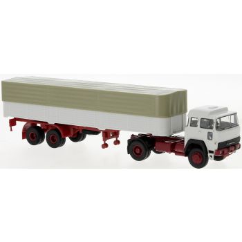 Magirus 310 D16 Pritschen-/Planensattelzug, grau, Baujahr 1974