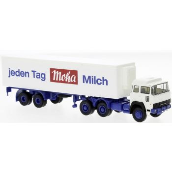 Magirus 310 D 22, Kühlkoffer-Sattelzug, jeden Tag Moha Milch, Baujahr 1974