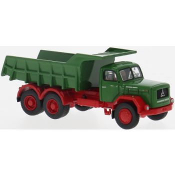 Magirus Jupiter 3Achs-Muldenkipper, grün/rot, Baujahr 1960