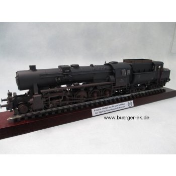 Schlepptenderdampflokomotive BR 52 der ÖBB -PATINIERT- auf Holzsockel, für KAUFFERT-Jubiläum Österreich (Auflage nur 300 Stück !!!)