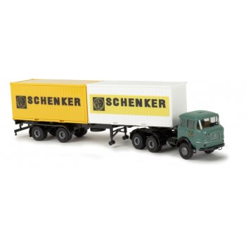 Krupp SF 380 Container-Sattelzug 2x 20ft-Container, Schenker