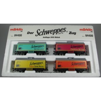 Schweppes Zug I, 4 Wagen (4415): 1) Schweppes Bitter Lemon 2) Schweppes Tropical Bitter 3) Schweppes Indian Tonic Water 4) Schweppes Bitter Orange