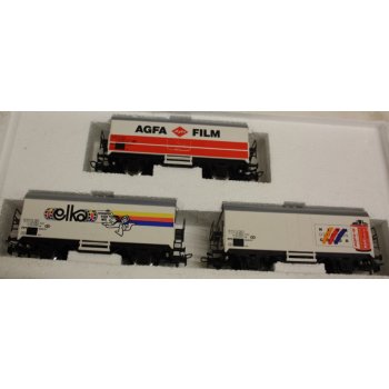 AGFA Fotoset, Inhalt 3 Wagen (4415): 1) elka FOTOGRAFEER NKEER MEER, 2) AGFA FILM, 3) HIGH DEFINITION COLOR - AGFACOLOR