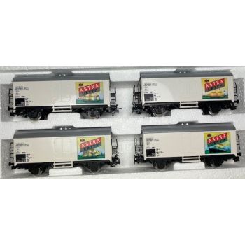 ASTRA Bierwagenpackung Inhalt 4 Bierwagen (4415): ASTRA URTYP 3 Master, ASTRA URTYP 2 Master, ASTRA URTYP 2 Master Segelschiff, ASTRA URTYP Dampfer