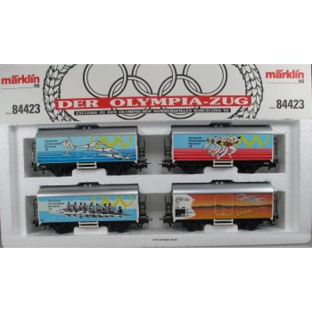 Olympia Zug Barcelona 92, Olympische Sommerspiele Barcelona 92, Inhalt: 1 Wagen (4415)  Schwimmer, 1 Wagen (4415) Läufer, 1 Wagen (4415) Ruderer,