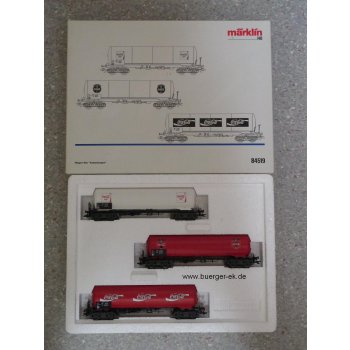 Coca-Cola Wagen-Set, 3 4achsige Kesselwagen: Coca-Cola Light SJ, Coca-Cola Always SJ, Coca-Cola Enjoy SJ,